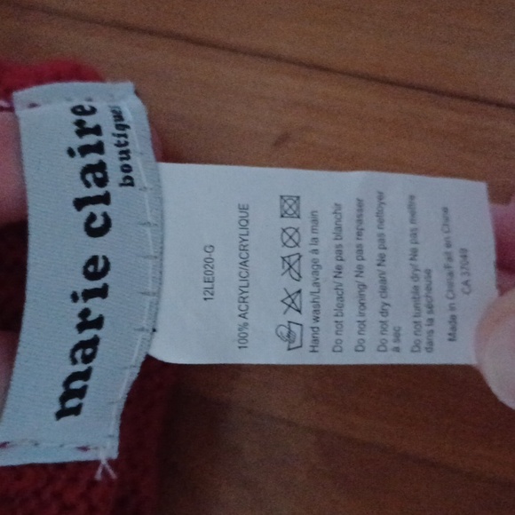 NWOT Marie Claire Red gloves - Picture 4 of 4